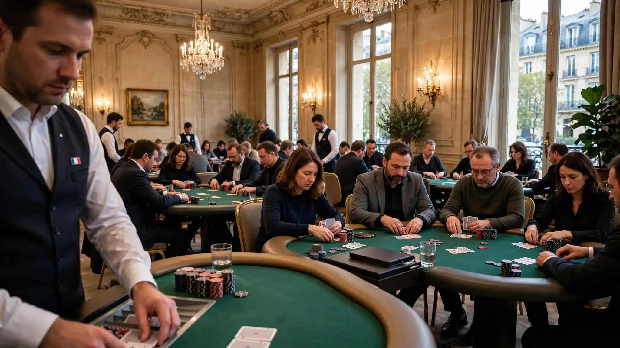 Salle de surveillance de casino avec caméra roulette